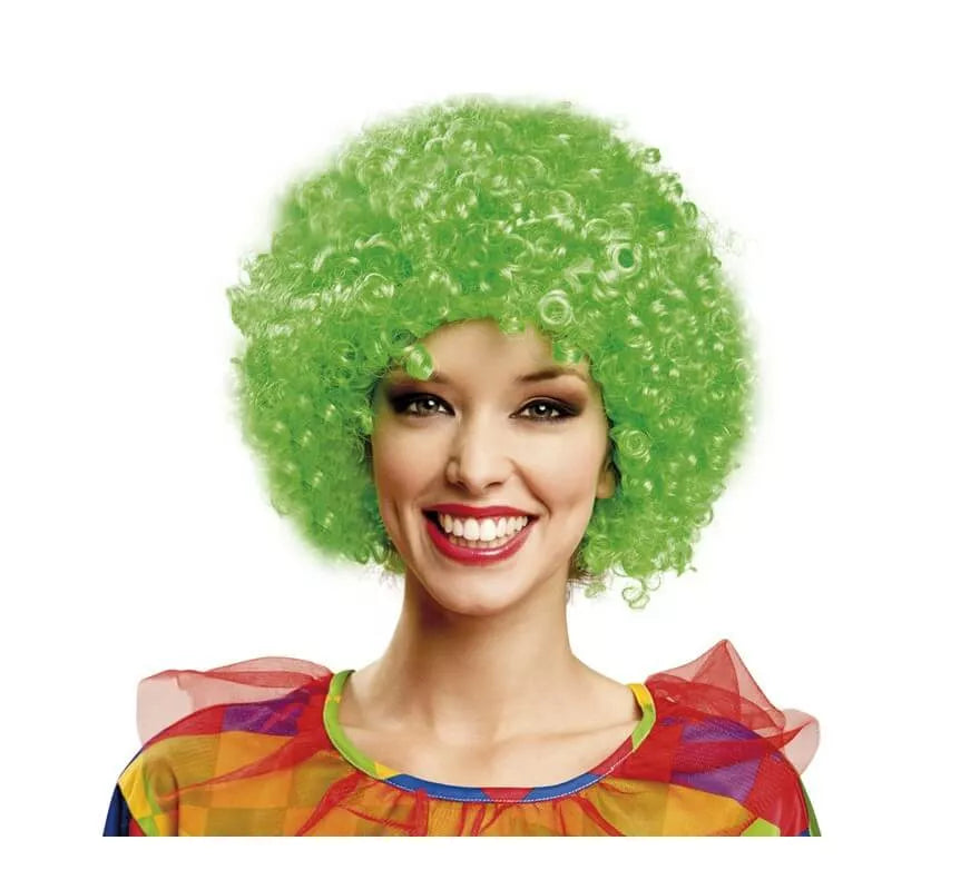 Translation missing: it.Peluca rizada de Payaso verde