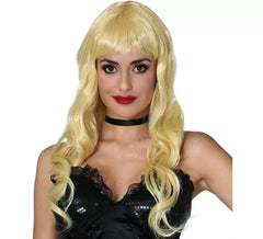 Peluca rizos rubia