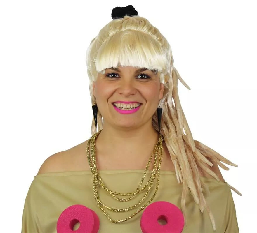 Translation missing: it.Peluca Rubia con Rastas y Flequillo de La Pili