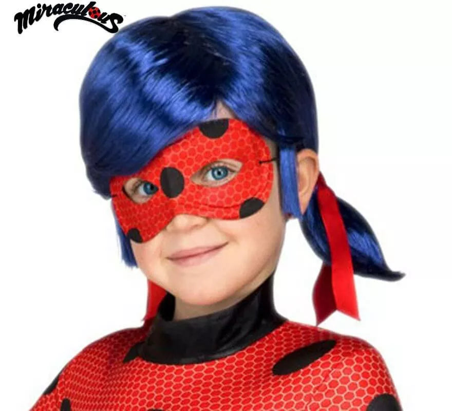 Translation missing: it.Peluca y Antifaz de Ladybug en caja para niña