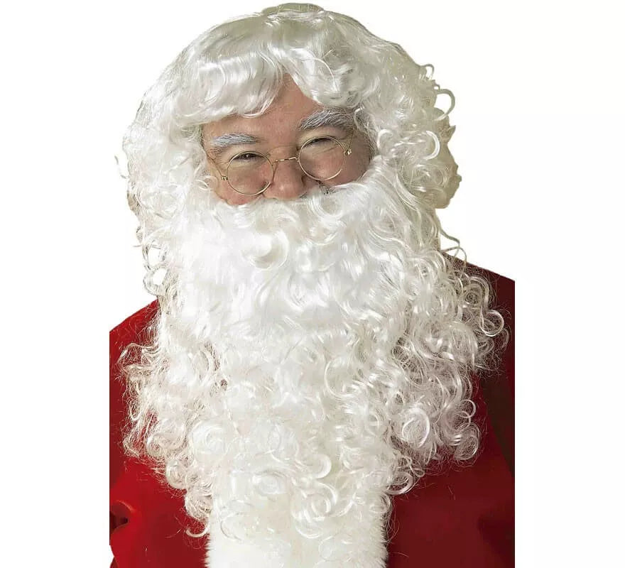 Translation missing: it.Peluca y Barba con Bigote de Papá Noel para hombre