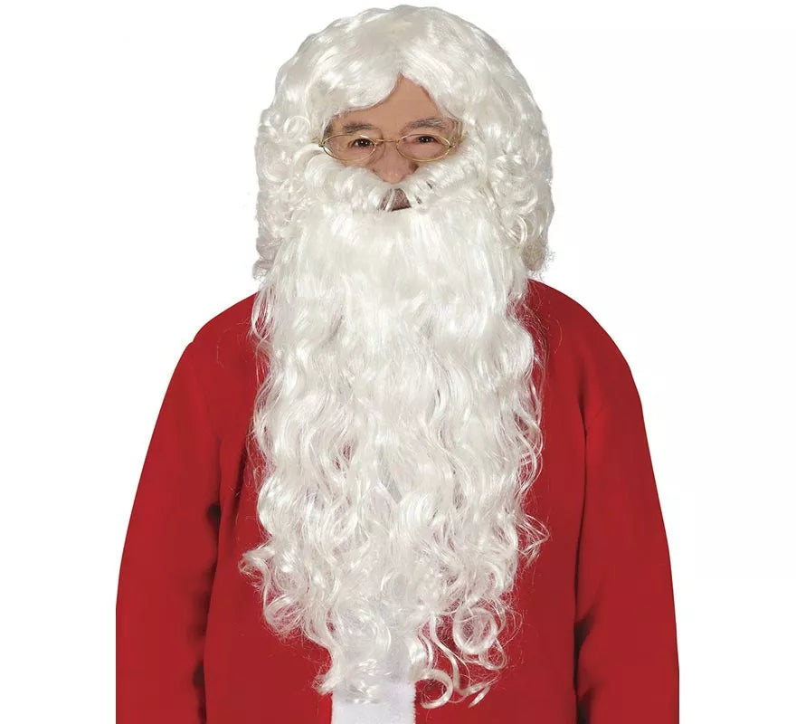 Translation missing: it.Peluca y barba de Papa Noel extra