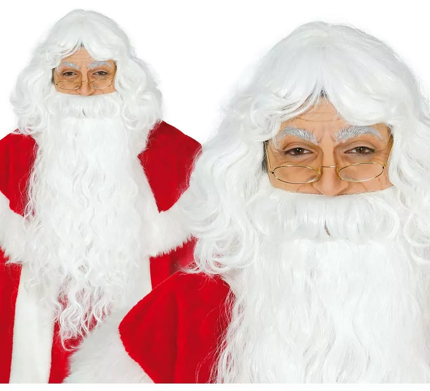 Translation missing: it.Peluca y barba de Papa Noel extra