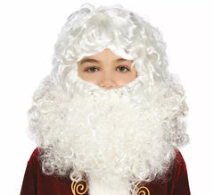 Parrucca e barba di Babbo Natale per bambini