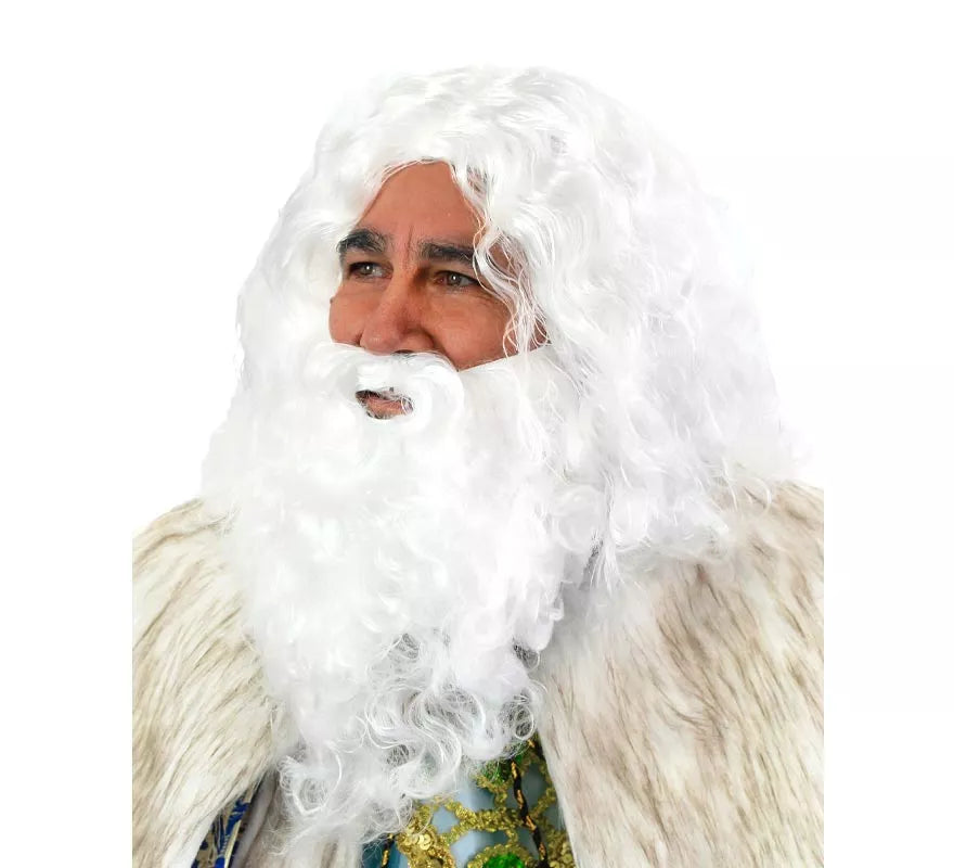 Translation missing: es.Peluca y barba de Rey Mago Melchor Deluxe