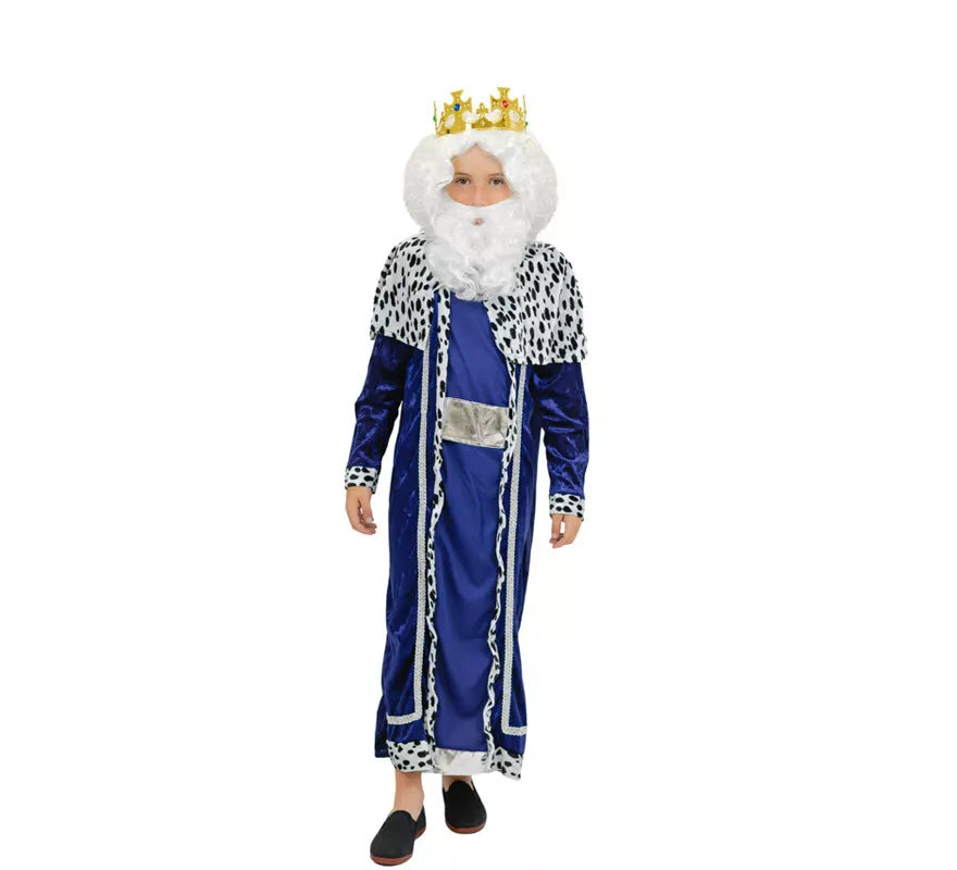 Translation missing: it.Peluca y barba blanca Infantil Deluxe de Rey Mago Melchor