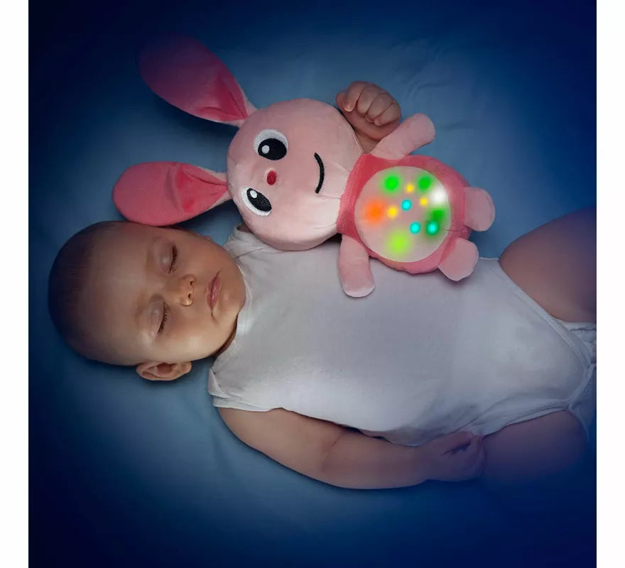 Peluche Conejito Gusy Luz Friends rosa con Luces y Sonido