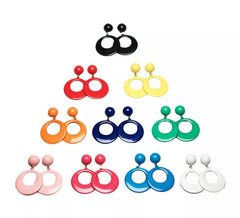 Orecchini andalusi grandi 9 cm di colori assortiti