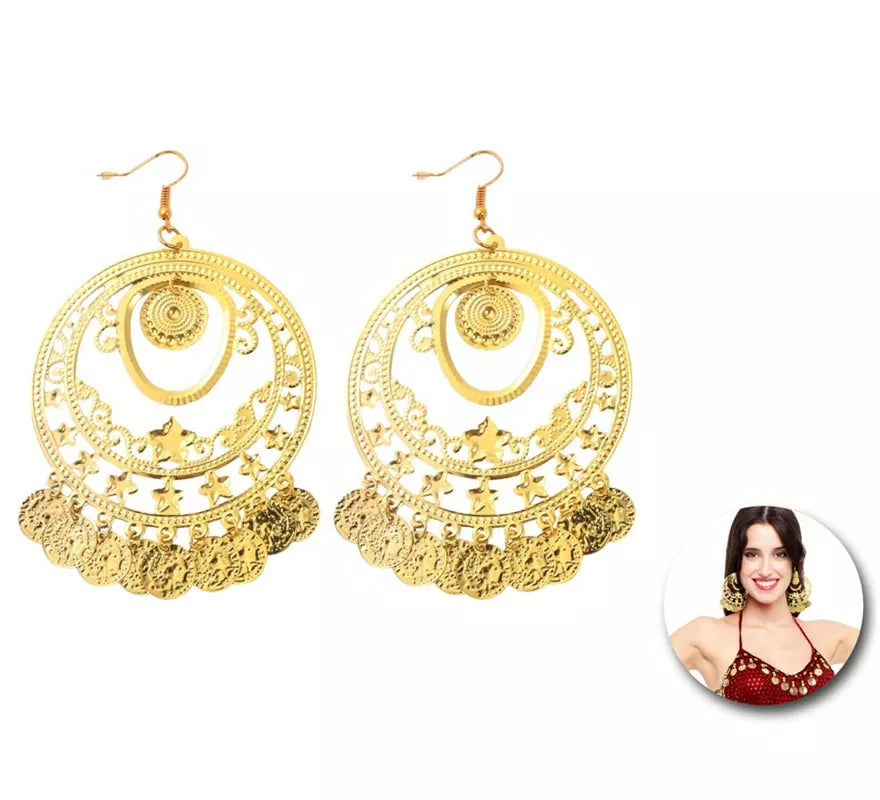 Translation missing: es.Pendientes Árabe Aros con monedas