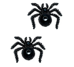 Pendientes Arañas negros de 2,5 cm