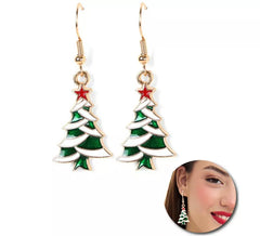 Orecchini per albero di Natale in metallo 2x2,5 cm
