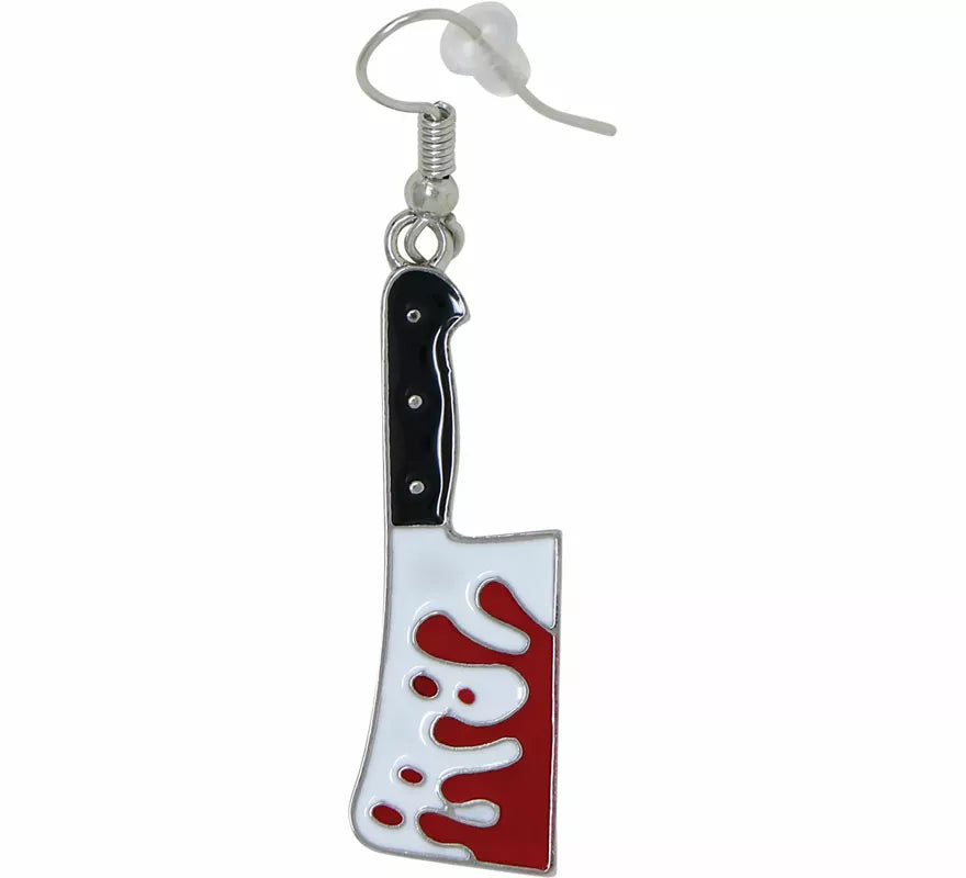 Pendientes Cuchillo Carnicero Sangrientos
