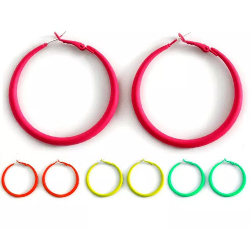 Translation missing: it.Pendientes de Aros neón en colores surtidos