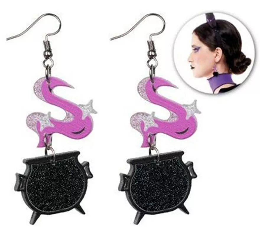 Translation missing: it.Pendientes de Bruja de Caldero