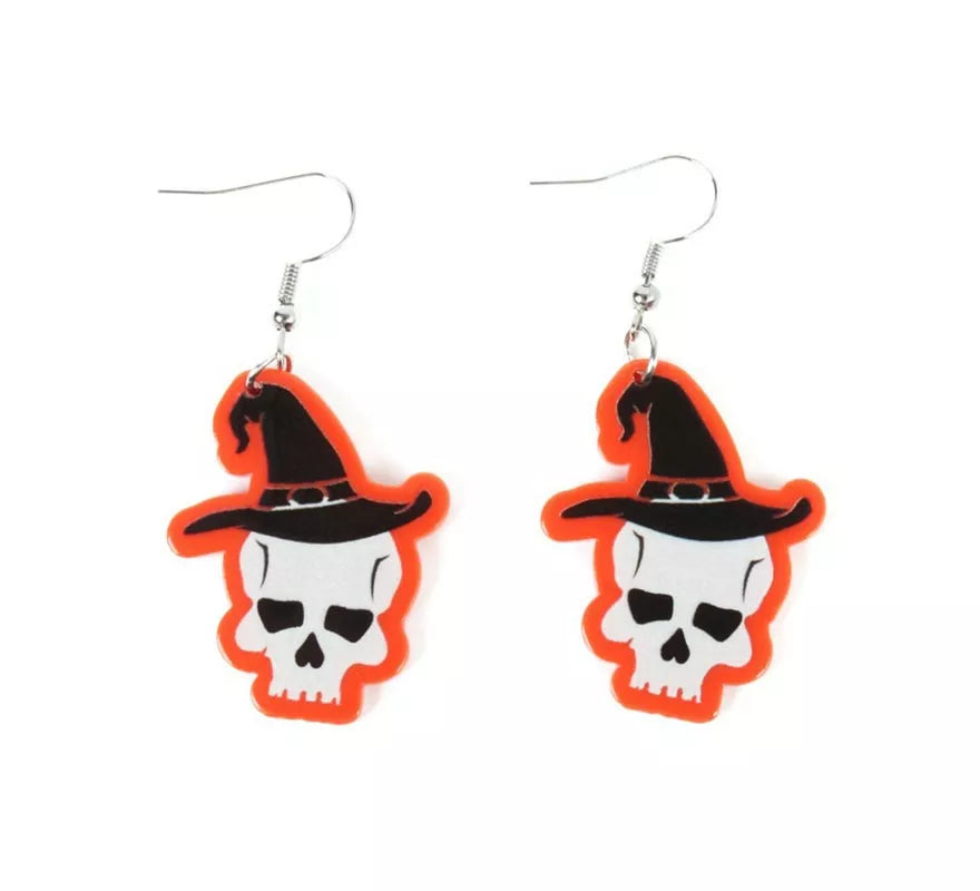 Translation missing: it.Pendientes de Calaveras con sombrero