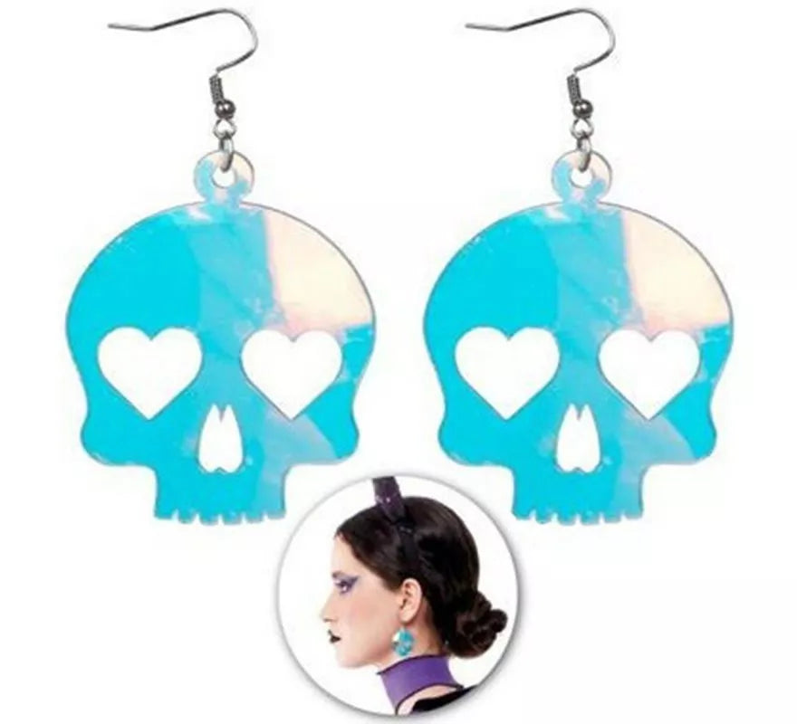 Translation missing: it.Pendientes de Calaveras Purpurina
