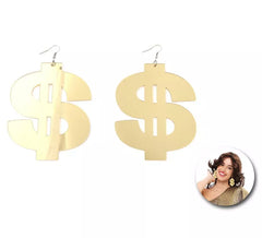Orecchini in oro grosso dollaro