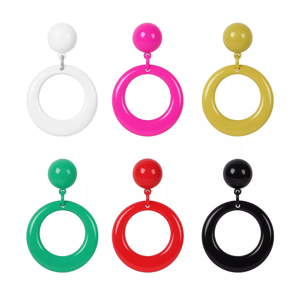 Translation missing: es.Pendientes de flamenca pequeños de 7,5 cm en varios colores