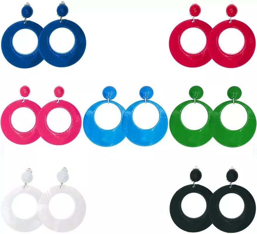 Translation missing: it.Pendientes de Flamenco Aro grande de 10 cm en varios colores