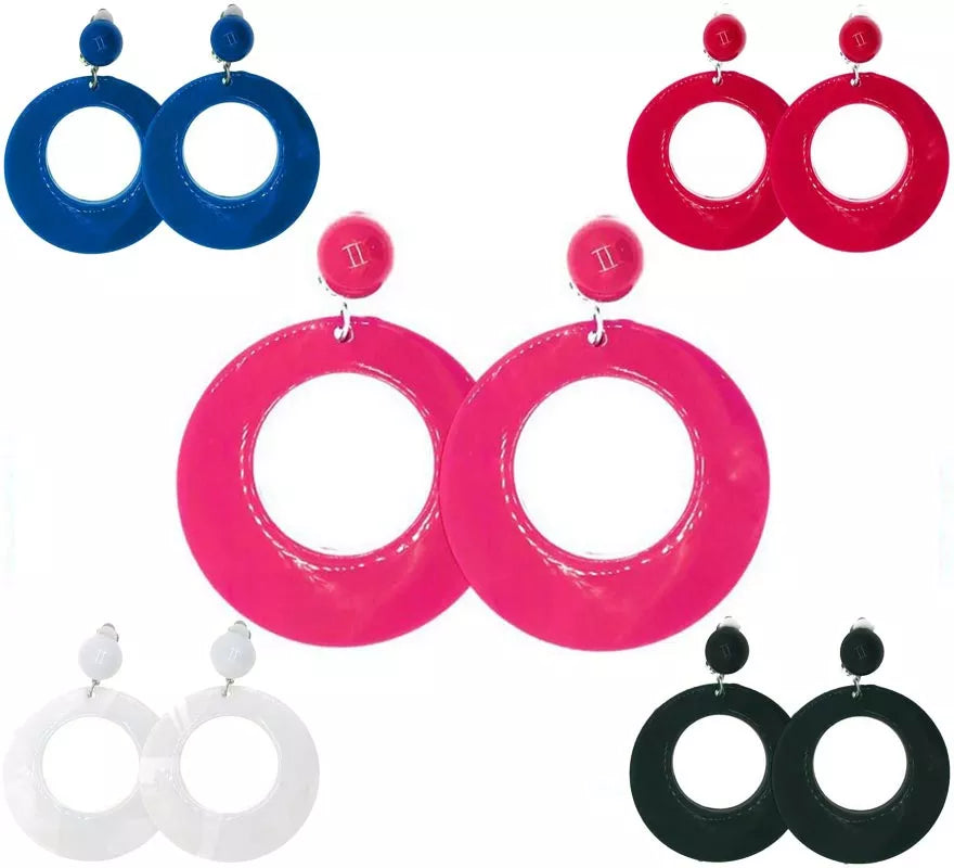 Translation missing: it.Pendientes de Flamenco Aro mediano de 6 cm en varios colores