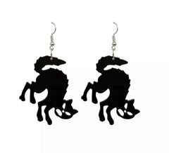 Pendientes de Gatitos negros