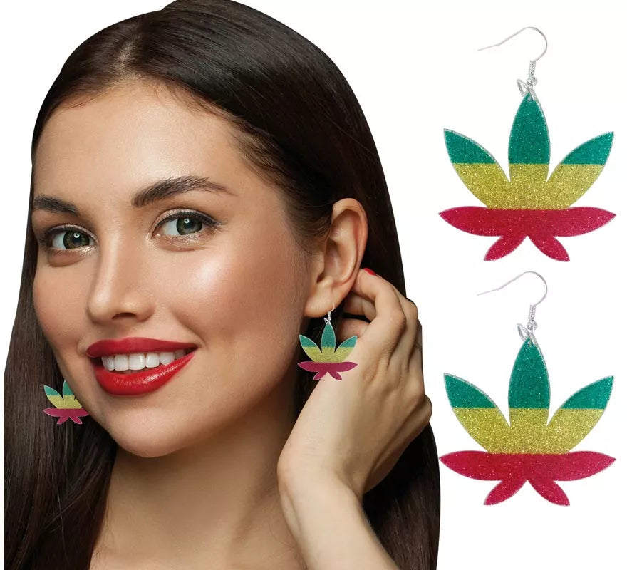 Translation missing: it.Pendientes de Hoja Marihuana