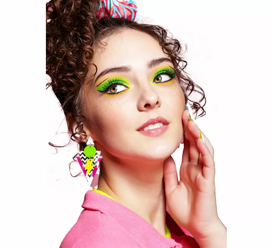 Pendientes de los años 80 adulto