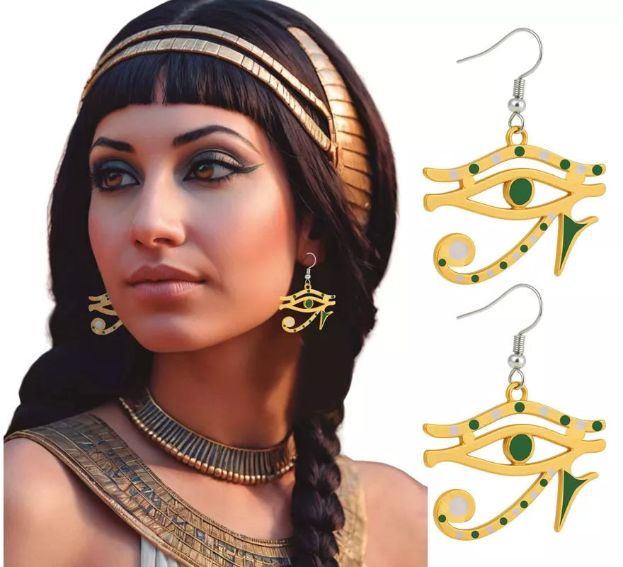 Translation missing: it.Pendientes de Ojo de Horus de Faraona Egipcia