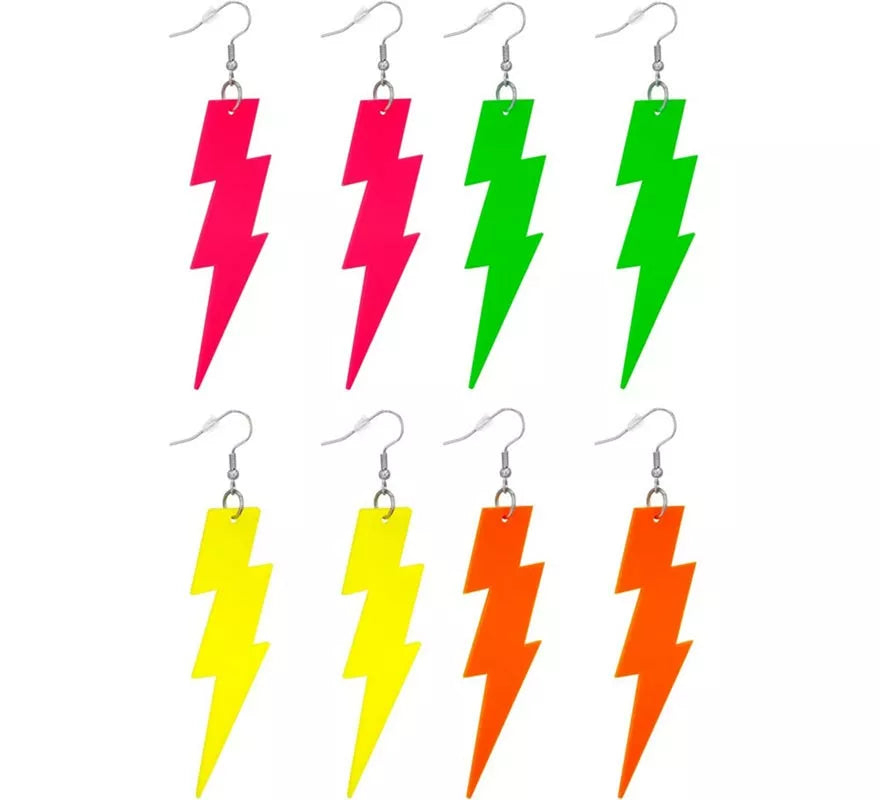 Translation missing: it.Pendientes de Rayo Años 80 Neón en varios colores