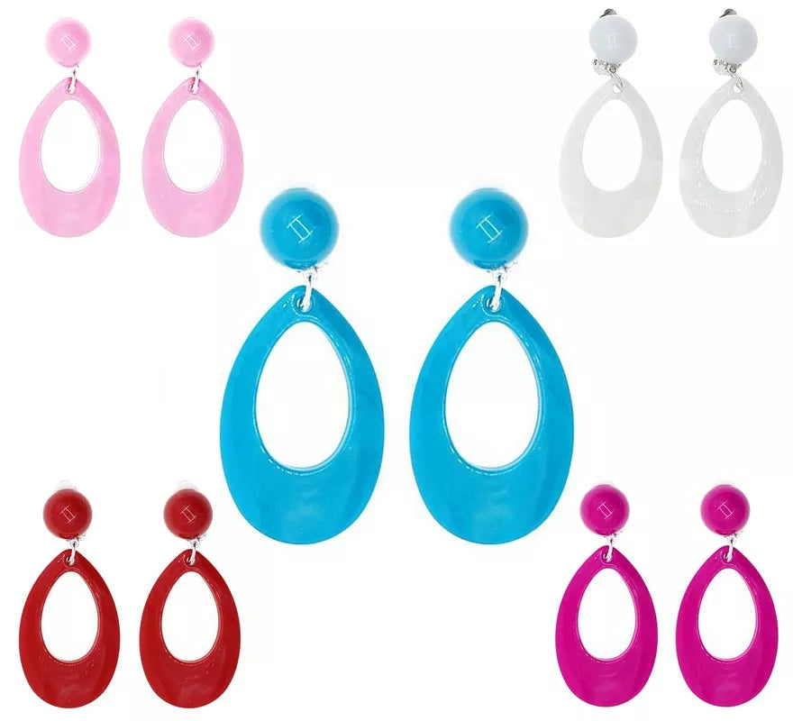 Translation missing: it.Pendientes de Sevillana Ovalados de 8 cm en varios colores