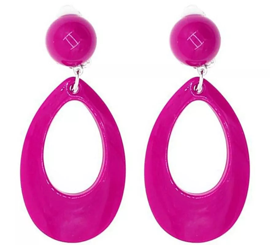 Translation missing: it.Pendientes de Sevillana Ovalados de 8 cm en varios colores