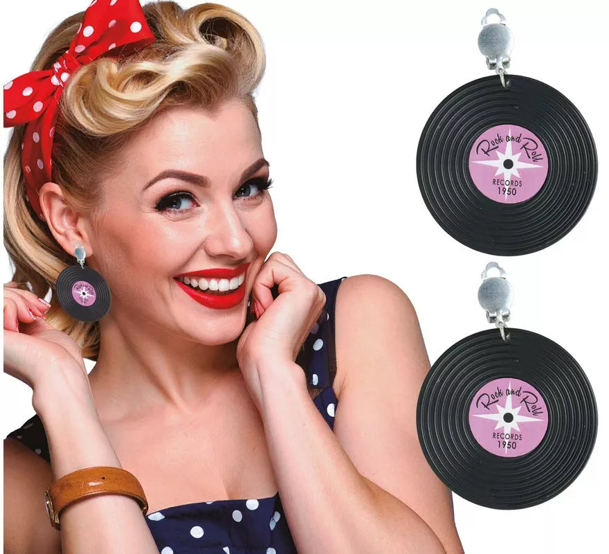 Translation missing: it.Pendientes Discos de Vinilo de 5 cm