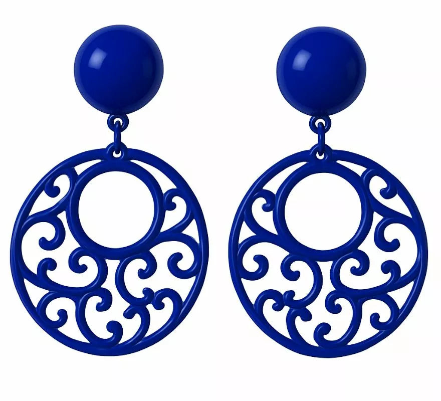 Pendientes Flamenca Circulares con adornos en varios colores
