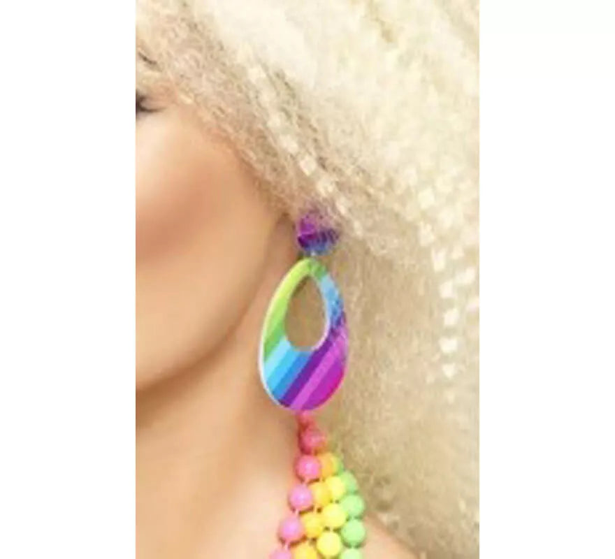 Translation missing: it.Pendientes Lágrimas Multicolor estilo de los 80 para Mujer