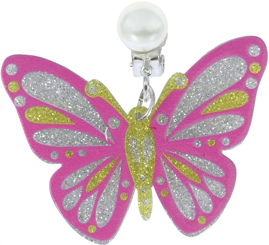 Pendientes Mariposa rosas