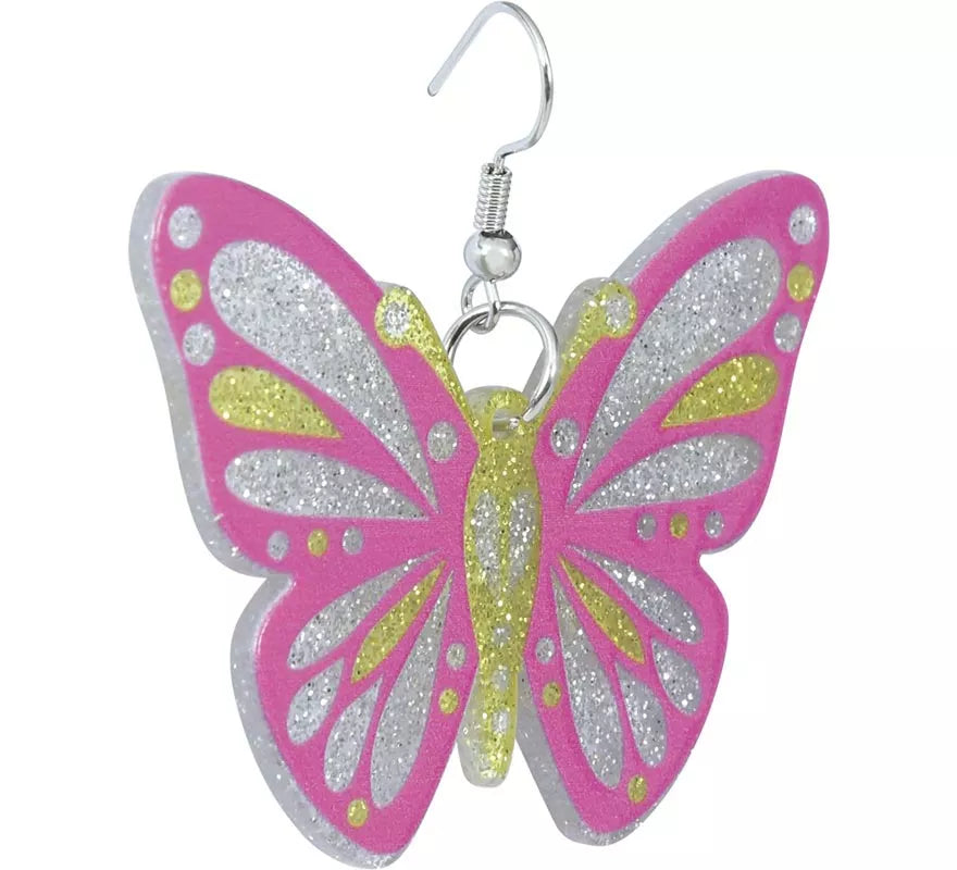 Translation missing: it.Pendientes Mariposa rosas
