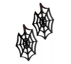 Pendientes Telaraña negros de 5 cm