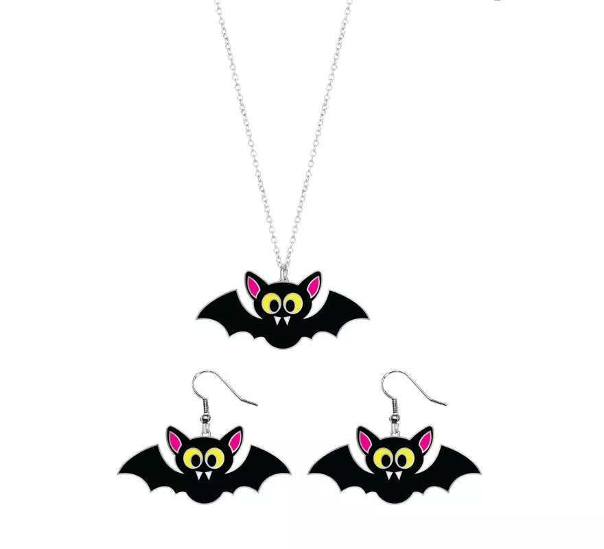 Translation missing: it.Pendientes y Collar de Murciélagos