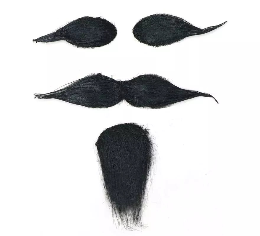 Translation missing: it.Perilla, Bigote y Cejas con Adhesivo