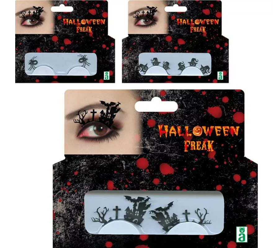 Pestañas Halloween en 3 modelos surtidos