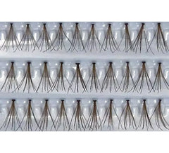 Ciglia finte capelli veri in marrone