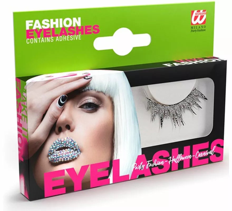 Translation missing: es.Pestañas Postizas plateadas con Pegamento