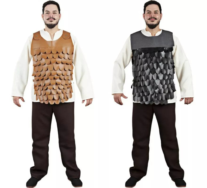 Translation missing: es.Peto o Armadura Medieval de Escamas para hombre en dos colores