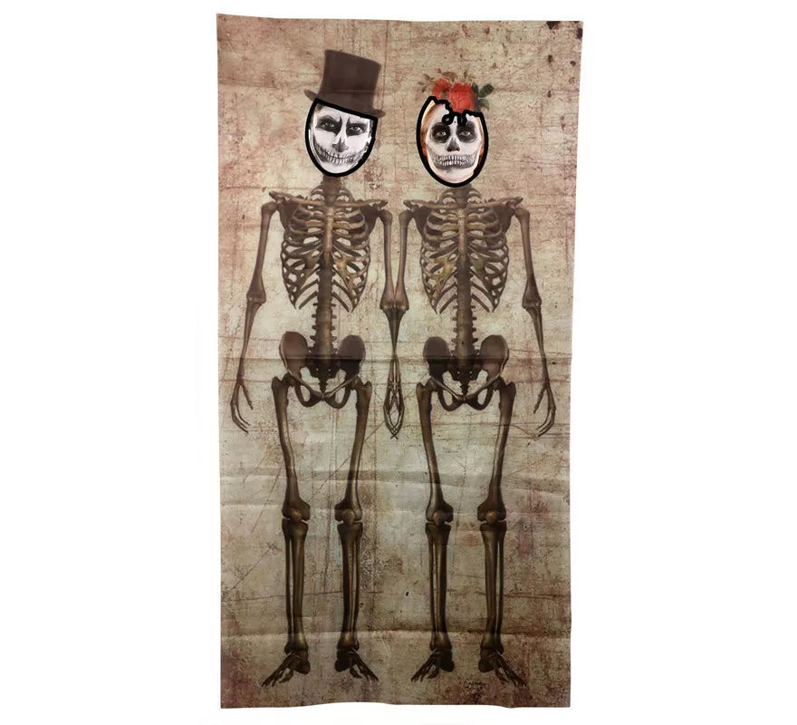 Translation missing: it.Photo Call Pareja de Esqueletos de 158X58 cm