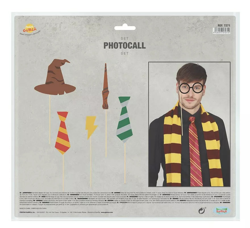 Translation missing: it.Photocall de Estudiante de Magia de 6 piezas