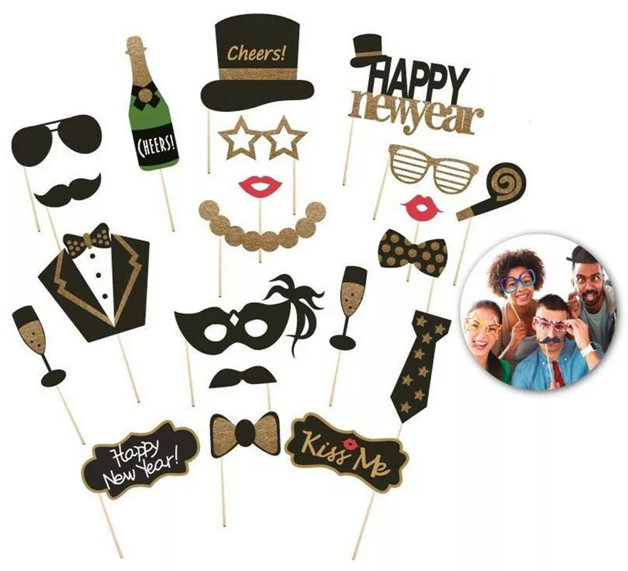 Translation missing: it.Photocall de Happy New Year de 21 piezas