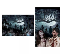Photocall Zombie in tessuto 220x150 cm