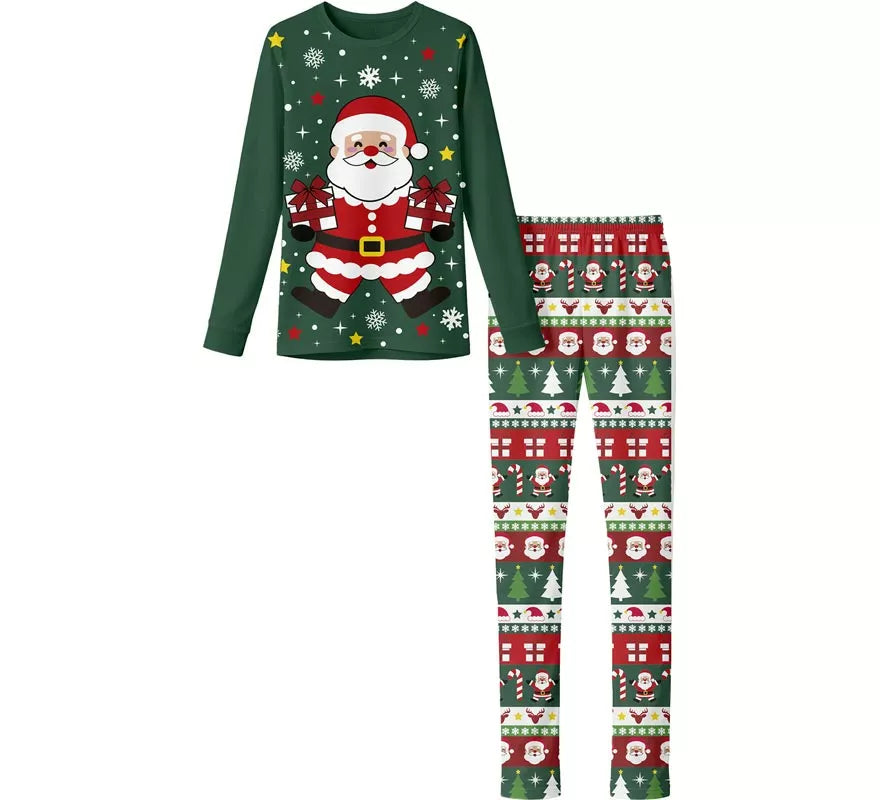 Translation missing: it.Pijama Navideño de Papá Noel de 2 Piezas para niños