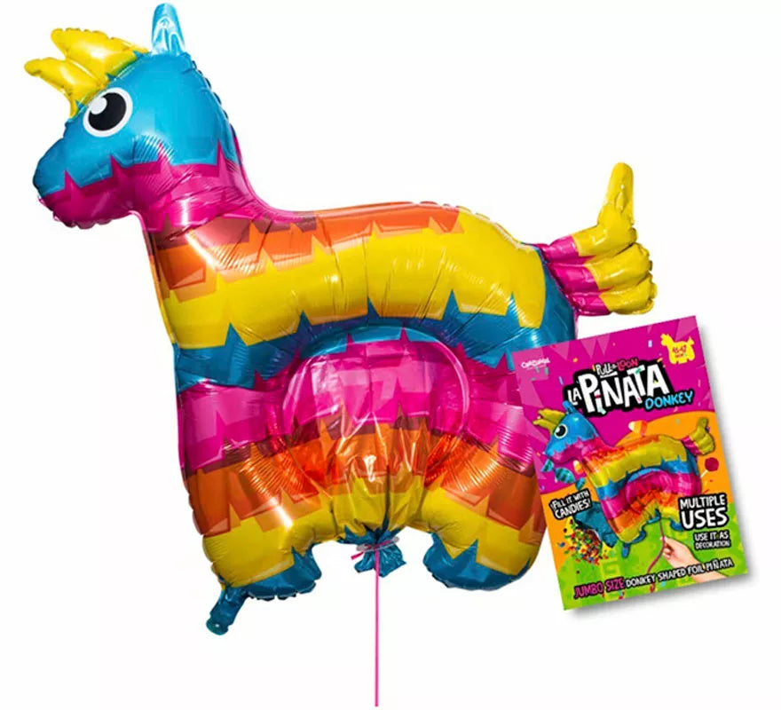 Translation missing: it.Piñata Burro multicolor Hinchable de 115x115 cm