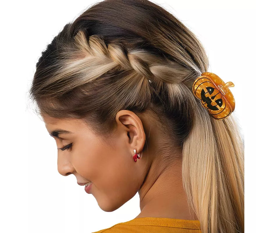 Pinza de Calabaza para el Pelo de 6,5 cm